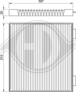 Diederichs DCI0098 - Фильтр воздуха в салоне autospares.lv