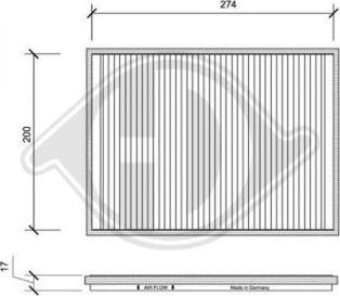 Diederichs DCI0097 - Фильтр воздуха в салоне autospares.lv