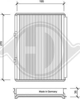 Diederichs DCI0053 - Фильтр воздуха в салоне autospares.lv