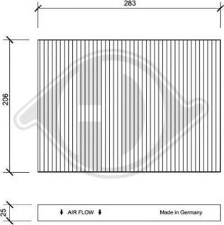 Diederichs DCI0005 - Фильтр воздуха в салоне autospares.lv