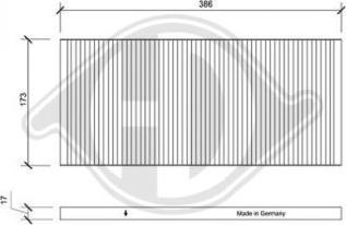 Diederichs DCI0014 - Фильтр воздуха в салоне autospares.lv