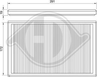 Diederichs DCI0017 - Фильтр воздуха в салоне autospares.lv