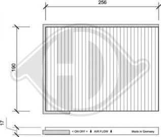 Diederichs DCI0077 - Фильтр воздуха в салоне autospares.lv