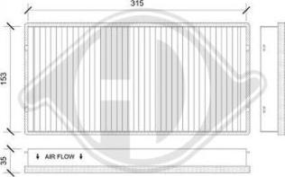 Diederichs DCI0194 - Фильтр воздуха в салоне autospares.lv