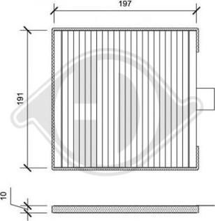 Diederichs DCI0191 - Фильтр воздуха в салоне autospares.lv