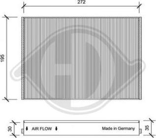 Diederichs DCI0154 - Фильтр воздуха в салоне autospares.lv