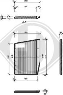 Diederichs DCI0809 - Фильтр воздуха в салоне autospares.lv