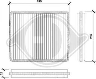 Diederichs DCI0813 - Фильтр воздуха в салоне autospares.lv