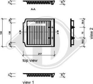 Diederichs DCI0828 - Фильтр воздуха в салоне autospares.lv