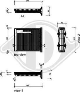 Diederichs DCI0827 - Фильтр воздуха в салоне autospares.lv