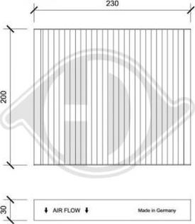 Diederichs DCI0246 - Фильтр воздуха в салоне autospares.lv