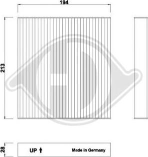 Diederichs DCI0275 - Фильтр воздуха в салоне autospares.lv