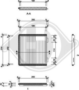 Diederichs DCI1098 - Фильтр воздуха в салоне autospares.lv