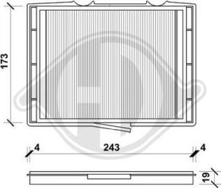 Diederichs DCI1042 - Фильтр воздуха в салоне autospares.lv