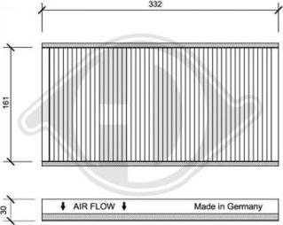 Diederichs DCI1068 - Фильтр воздуха в салоне autospares.lv