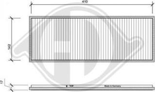 Diederichs DCI1001 - Фильтр воздуха в салоне autospares.lv