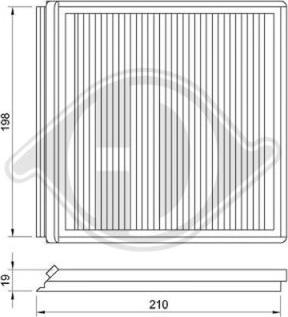 Diederichs DCI1018 - Фильтр воздуха в салоне autospares.lv