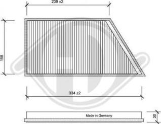 Diederichs DCI1072 - Фильтр воздуха в салоне autospares.lv