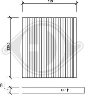 Diederichs DCI1102 - Фильтр воздуха в салоне autospares.lv