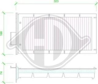 Diederichs DCI1114 - Фильтр воздуха в салоне autospares.lv