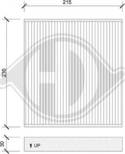 Diederichs DCI1139 - Фильтр воздуха в салоне autospares.lv