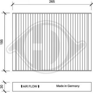 Diederichs DCI1178 - Фильтр воздуха в салоне autospares.lv