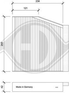 Diederichs DCI1247 - Фильтр воздуха в салоне autospares.lv