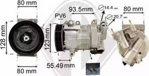 Diederichs DCK1446 - Компрессор кондиционера autospares.lv