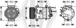 Diederichs DCK1450 - Компрессор кондиционера autospares.lv