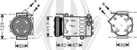 Diederichs DCK1465 - Компрессор кондиционера autospares.lv