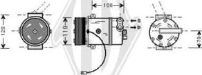 Diederichs DCK1400 - Компрессор кондиционера autospares.lv