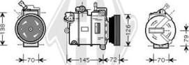 Diederichs DCK1401 - Компрессор кондиционера autospares.lv
