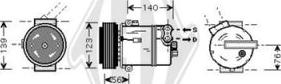 Diederichs DCK1418 - Компрессор кондиционера autospares.lv