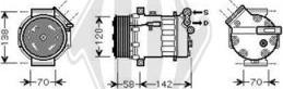 Diederichs DCK1413 - Компрессор кондиционера autospares.lv