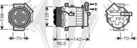 Diederichs DCK1412 - Компрессор кондиционера autospares.lv