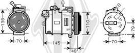 Diederichs DCK1417 - Компрессор кондиционера autospares.lv