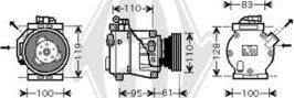 Diederichs DCK1485 - Компрессор кондиционера autospares.lv