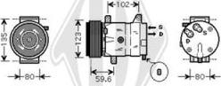 Diederichs DCK1483 - Компрессор кондиционера autospares.lv