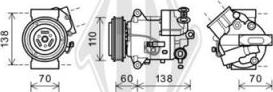 Diederichs DCK1439 - Компрессор кондиционера autospares.lv