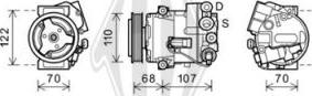 Diederichs DCK1434 - Компрессор кондиционера autospares.lv