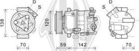 Diederichs DCK1431 - Компрессор кондиционера autospares.lv