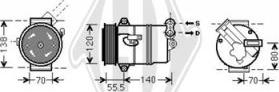 Diederichs DCK1427 - Компрессор кондиционера autospares.lv