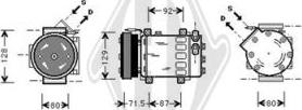 Diederichs DCK1474 - Компрессор кондиционера autospares.lv