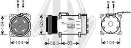 Diederichs DCK1477 - Компрессор кондиционера autospares.lv