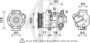 Diederichs DCK1554 - Компрессор кондиционера autospares.lv