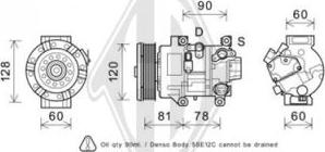 Diederichs DCK1551 - Компрессор кондиционера autospares.lv