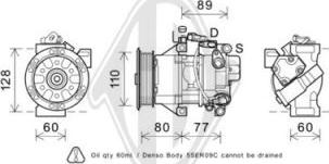 Diederichs DCK1561 - Компрессор кондиционера autospares.lv