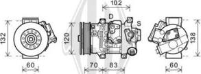 Diederichs DCK1562 - Компрессор кондиционера autospares.lv