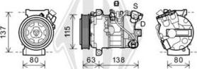 Diederichs DCK1509 - Компрессор кондиционера autospares.lv