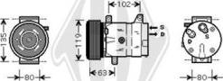 Diederichs DCK1501 - Компрессор кондиционера autospares.lv